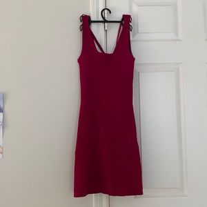 Adorable maroon/red mini dress. Brand new. Amazing material